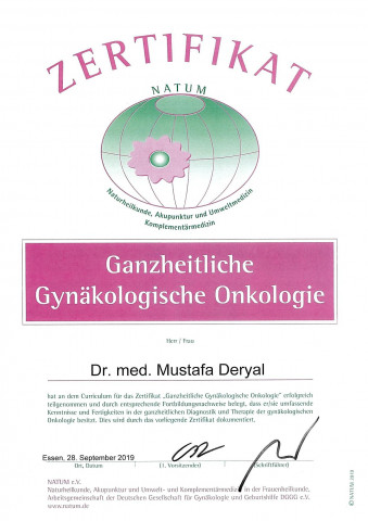 NATUM Zertifikat - Ganzheitliche Gynäkologische Onkologie